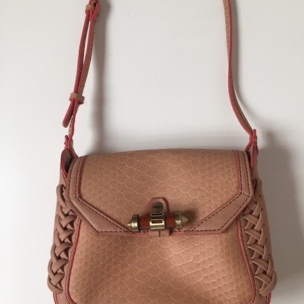 Rachel Roy Natural Native Beige Python Crossbody - image 2